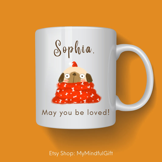 Personalized mindfulness mug, Custom name mug, Tea mug with quote, Inspirational ceramic coffee mug, mindfulness gift
