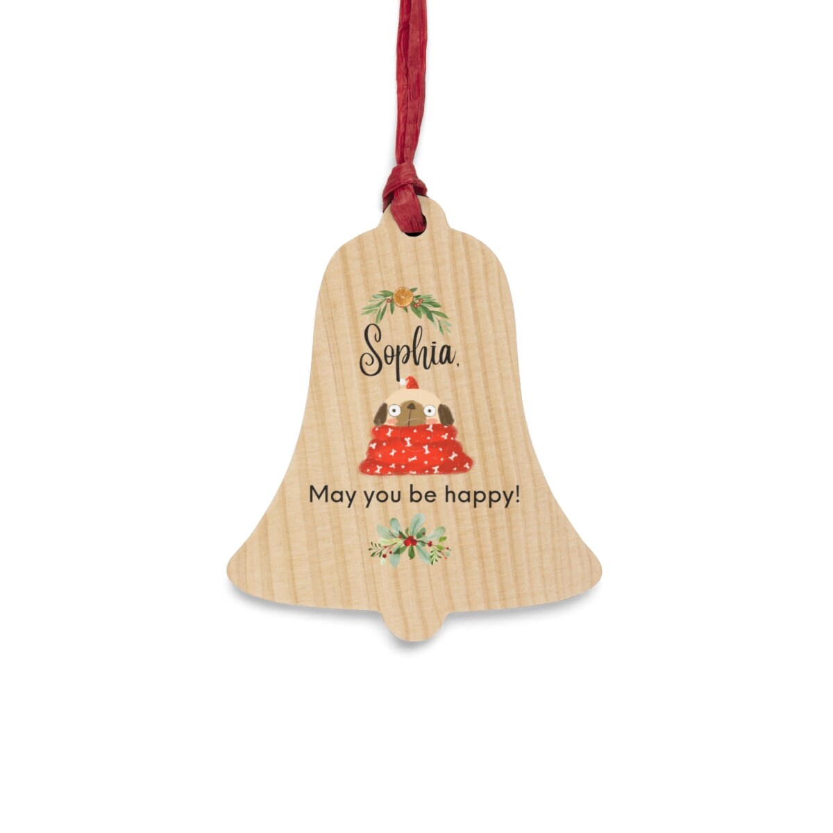 Personalized Wooden Christmas Ornaments, Custom Ornaments, Personalized Thoughtful gift