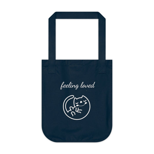 Organic canvas tote bag, Eco MindfulnessTote Bag, Thoughtful personalized gift for her